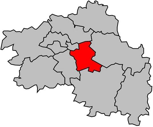 Kanton na mapě arrondissementu Chartres