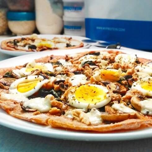 Tuňáková pizza - fitness zdravý recept
