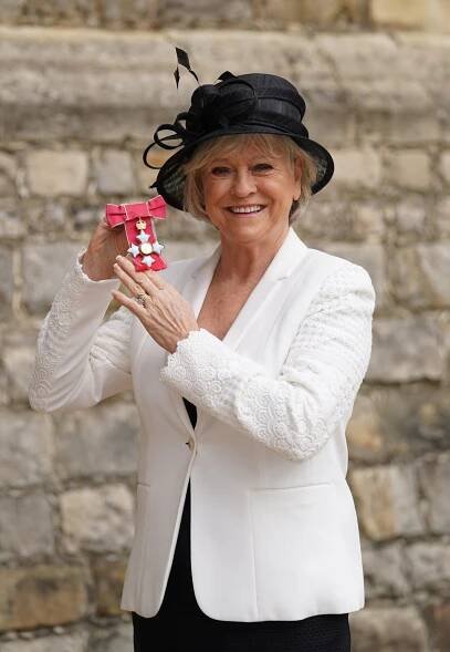 Sue Barker ‘absolutely terrified’ before receiving CBE at Windsor Castle
