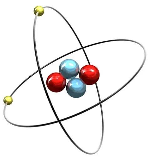 3D atom helia — Stock obrázek
