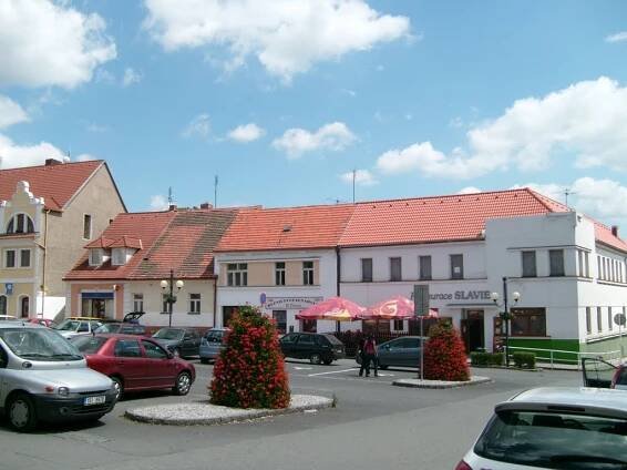 Rozmital p.Tr., Markt, Ostseite