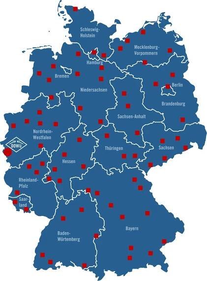 Unsere Standortkarte