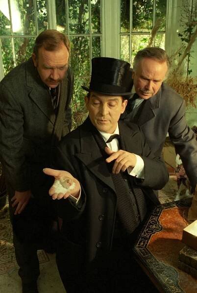 Vzpomínky Sherlocka Holmese - Lepenková krabice - Z filmu - Jeremy Brett, Edward Hardwicke