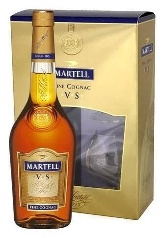 Martell V.S. 40% 0,7l + 2 sklenice (kazeta) | Vrtal s.r.o.