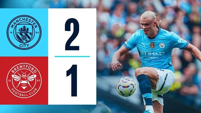 City 2-1 Brentford: Brief highlights