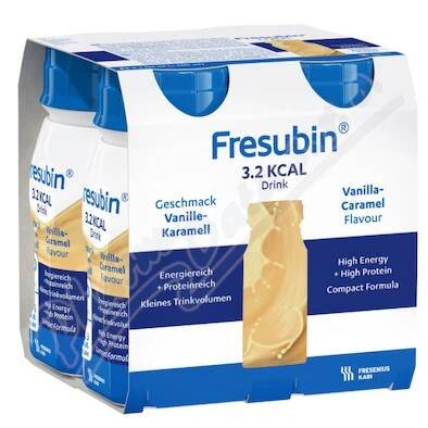 Fresubin 3,2 kcal DRINK Vanilka a karamel 4x125 ml