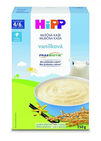 Hipp Praebiotik Mléčná kaše vanilková 250 g