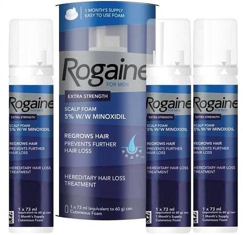 Regaine pěna pro muže Minoxidil 5% 3 x 60 ml