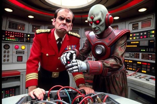 Hrátky s DALL E 3 v ChatGPT: Červený trpaslík (Red Dwarf) - POOH.CZ