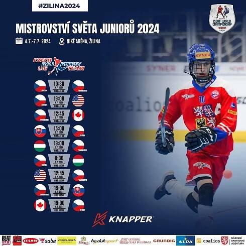 Preview mistrovství světa juniorů v Žilině 2024 | Hokejbal.cz