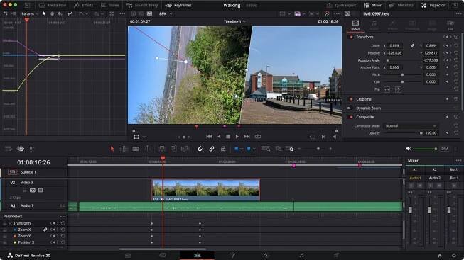 Blackmagic Design's DaVinci Resolve during our review