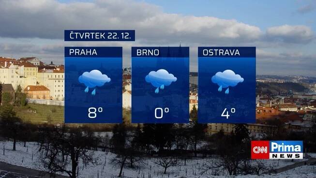 Předpověď počasí 22. 12. 2022