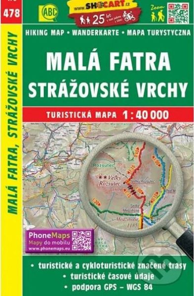 Malá Fatra, Strážovské vrchy 1:40 000 (SHOCart)