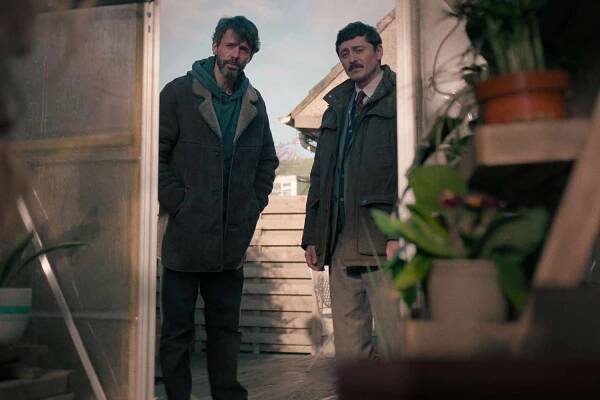 Matthew Goode and Alexej Manvelov in 'Department Q'.