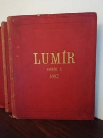 Ojedinělý soubor časopisů Lumír 1882 - 1890  Lumírovci - Antikvariát