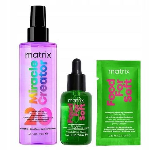 Matrix Miracle spray 20v1, Food For Soft olej na suché vlasy + DÁREK