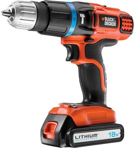 Black+Decker Aku příklepová vrtačka EGBL188KB 18 V Li-Ion vč. 2 aku nakoupit u OBI