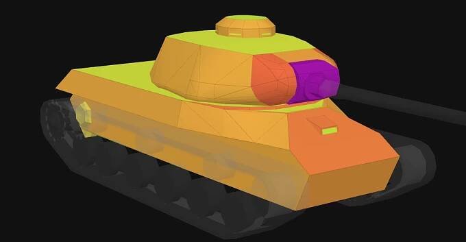 Front armor of IS-2 in World of Tanks: Blitz