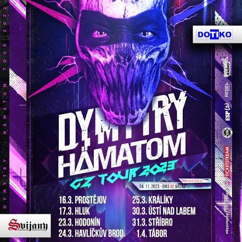 Koncert DYMYTRY & HÄMATOM- Tábor- CZ tour 2023 -Congress & Wellness Hotel Palcát Tábor