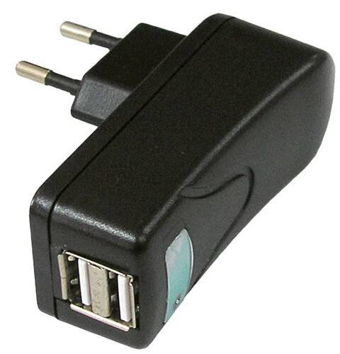 Napájecí adaptér síťový (230V) - 2x USB, 5V/ 2A, černý