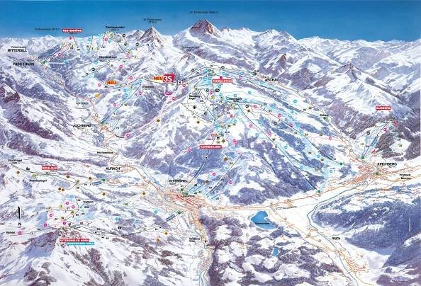Ski mapa - Kitzbühel-Kirchberg
