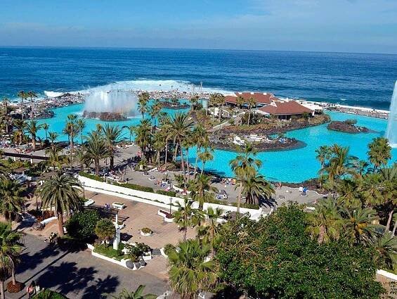 Vistas de Lago Martianez en Tenerife