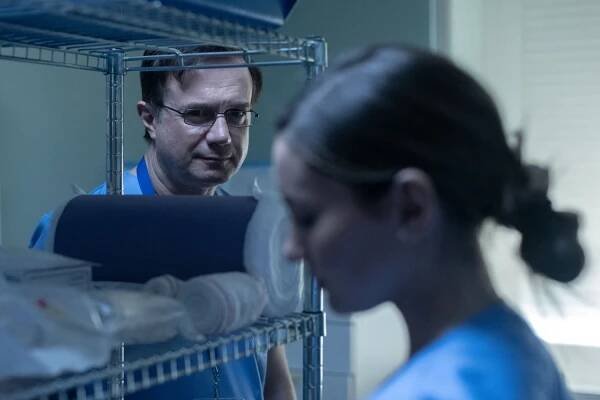 Tristán Ulloa and Ivana Baquero as Maje as Salva in 'A Widow's Game'.