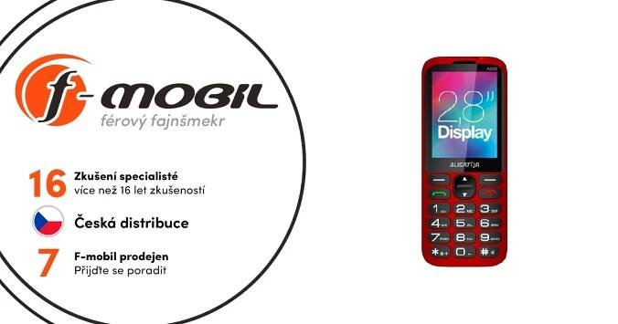 Aligator A930 GPS 4G Senior červená