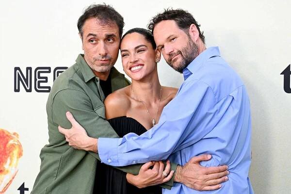 MIchael Angelo Covino, Adria Arjona, Kyle Marvin at the "Splitsville" Los Angeles Premiere