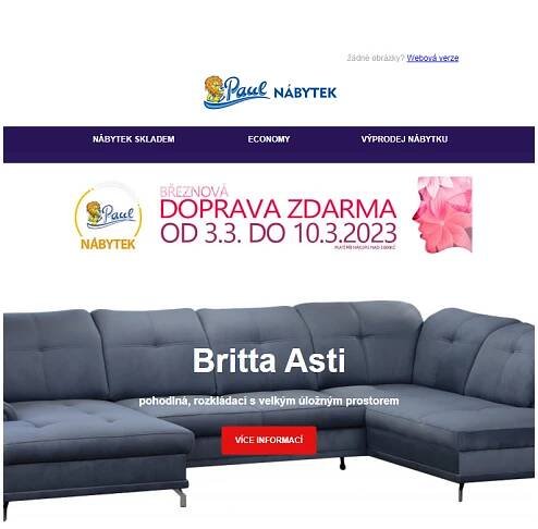 Doprava zdarma + 3% sleva pro vás