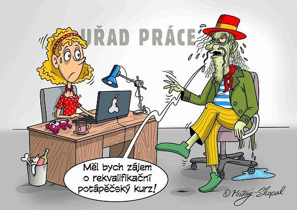 Kreslený humor – Mirek Vostrý – ilustrace, karikatury, kreslený humor