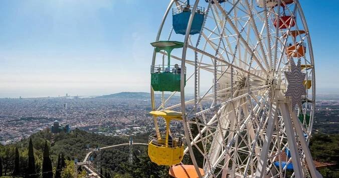Barcelona: Vstupenka do zábavního parku Tibidabo