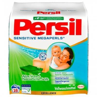 Persil Heavy Duty Detergent Sensitive Megaperls Aloe Vera & přírodní mýdlo 1,12 kg, 16 WL Persil 7694651