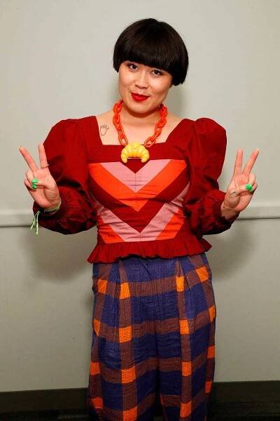 Atsuko Okatsuka attends Comedy Centralâs Fairview and Washingtonia Panels at New York Comic Con 2021 at Javits Center on October 08, 2021 in New York City