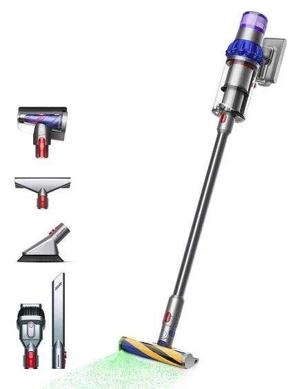 Tyčový vysavač Dyson V15 Detect Fluffy stříbrný | DATART