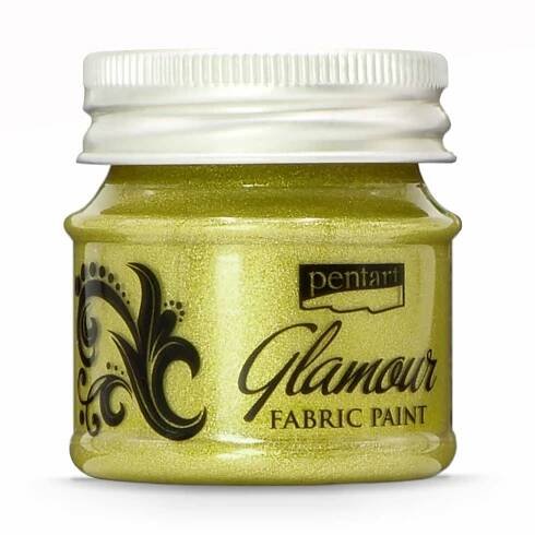 Textilní barvy Pentart Glamour šampaň