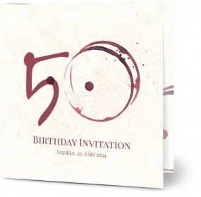 - Pozvánky na oslavu narozenin