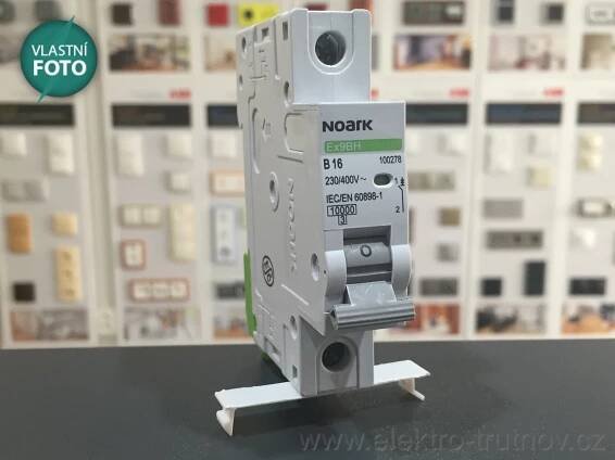 Noark Instalační jistič 10 kA, charakteristika B, 16 A, 1pól Ex9BH 1P B16 /100278/