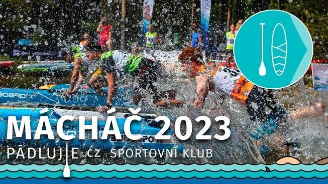 Paddleboardové závody Mácháč 2023 - PÁDLUJTE.CZ sportovní klub