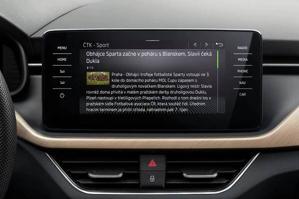 Pro počasí i zprávy: ŠKODA spouští aplikace infotainmentu v modelech SCALA, KAMIQ, KAROQ, KODIAQ a SUPERB - Škoda Storyboard
