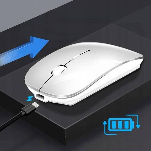 BEZDRÁTOVÁ MYŠ 2,4 GHZ S USB PŘIJÍMAČEM MYŠ BLUETOOTH PRO NOTEBOOK Profil myši univerzální