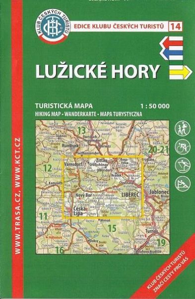 Góry Łużyckie (14) mapa KCT Sudety Kolektivní