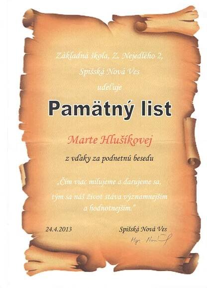 SNV pamatny list