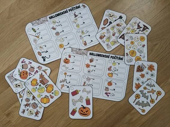 Pracovní list vícebarevný Halloweenské hraní (PDF)