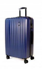 Cestovní kufr na kolečkách Velký XXL Prémiové zavazadlo Barva modrá