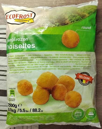 Deepfrozen Noisettes Ecofrost