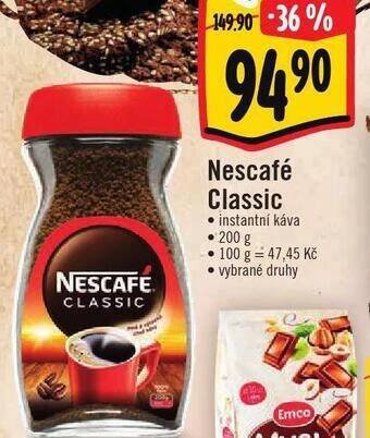 Jip Nescafé classic instantní káva nabídka