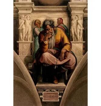 Reprodukce - A-66 Michelangelo Buonarroti - Jeremiáš