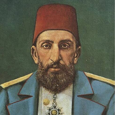 A portrait painting of Sultan Abdülhamid II. (Archive Photo)