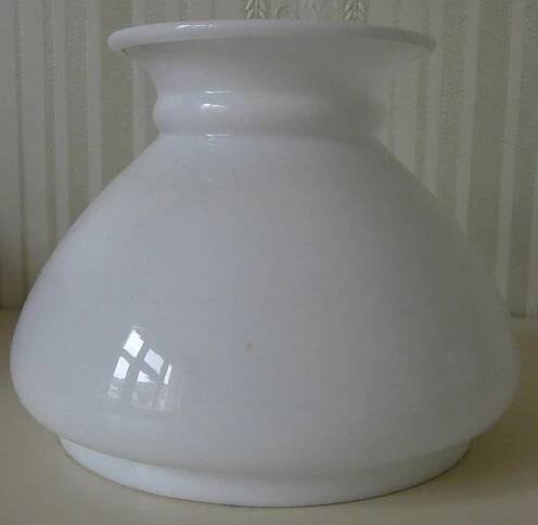 Skleněné stínítko stolní petrolejové lampy - 12,5 cm - Starožitnosti